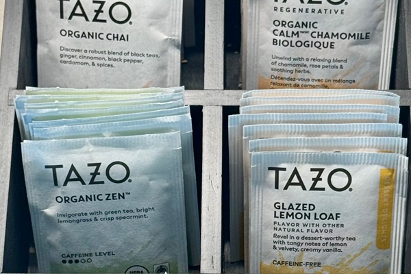 You'll have an assortment of tea, regular and decaf coffee