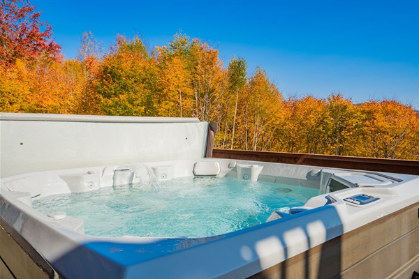 The hot tub awaits for your ultimate relaxation!