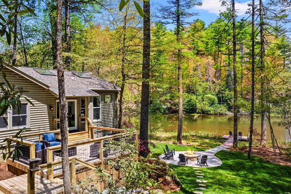The home is intentionally designed to connect guests with each other and nature.
