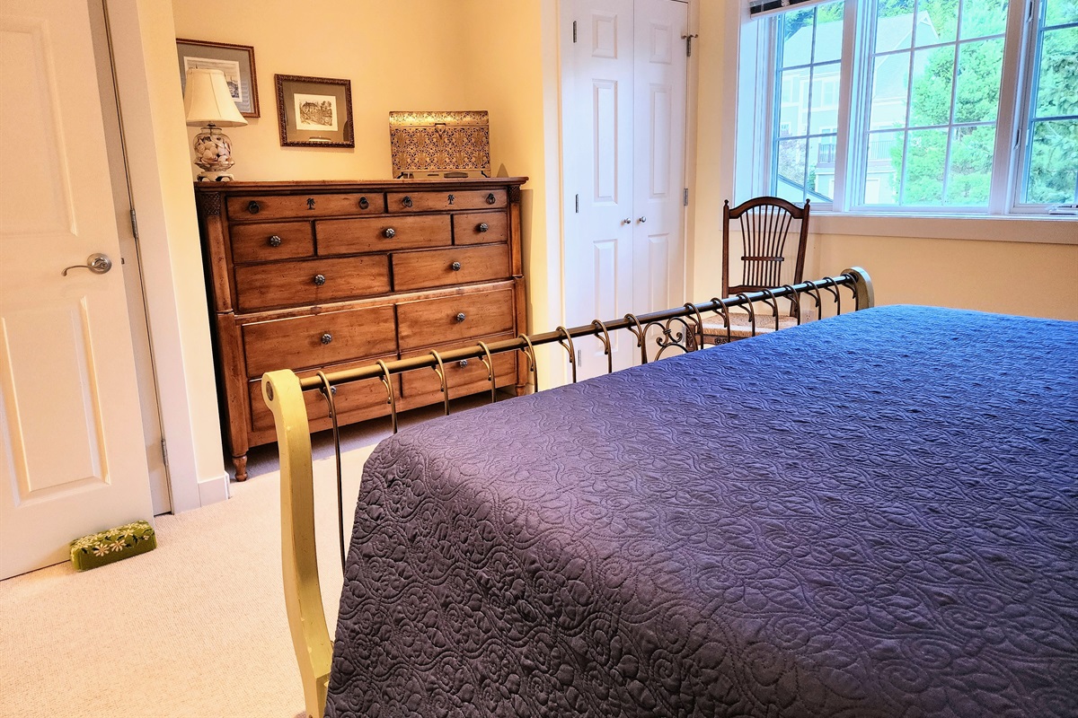 2 closets and Large Dresser provide ample storage