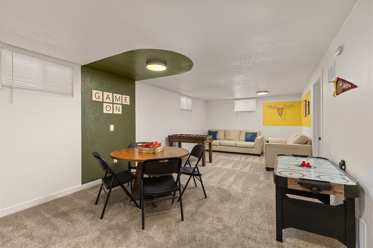 Downstairs Family Game Room