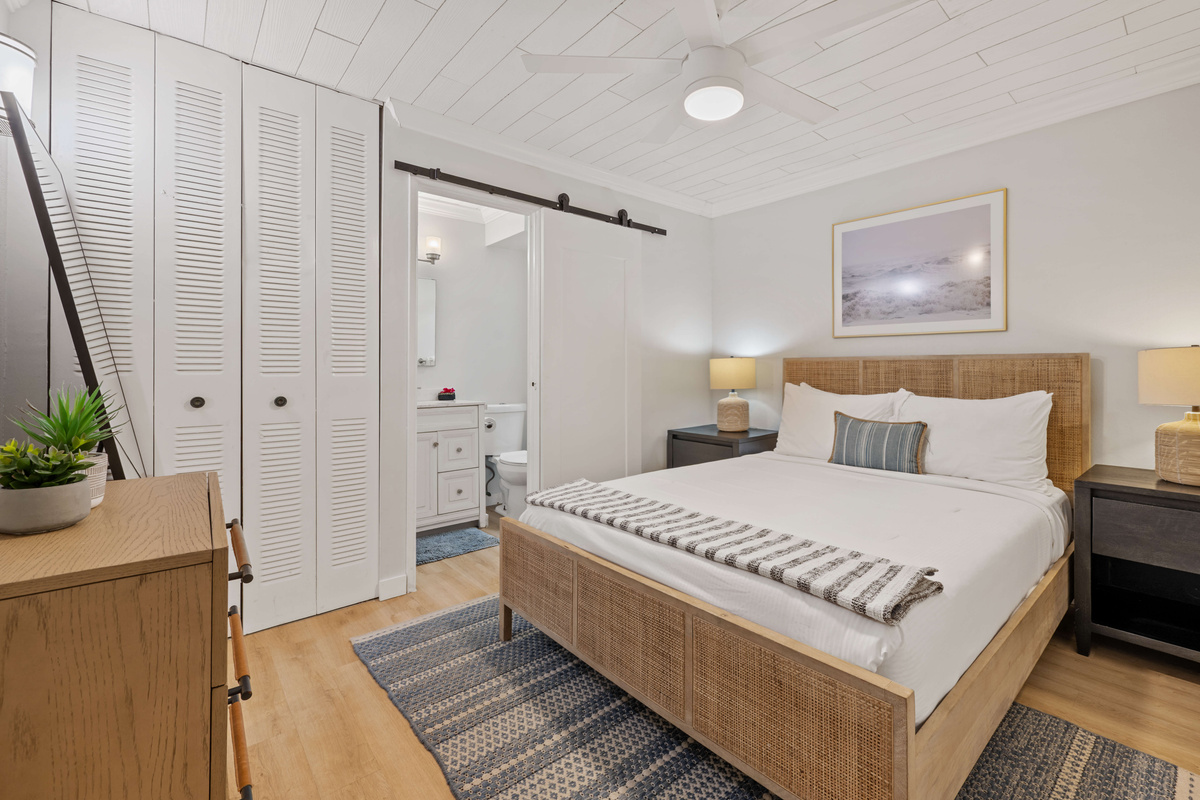 A cozy guest bedroom perfect for relaxing after a day of exploring.