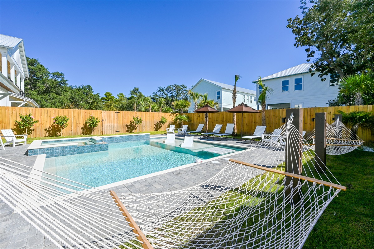 Poolside Hammocks