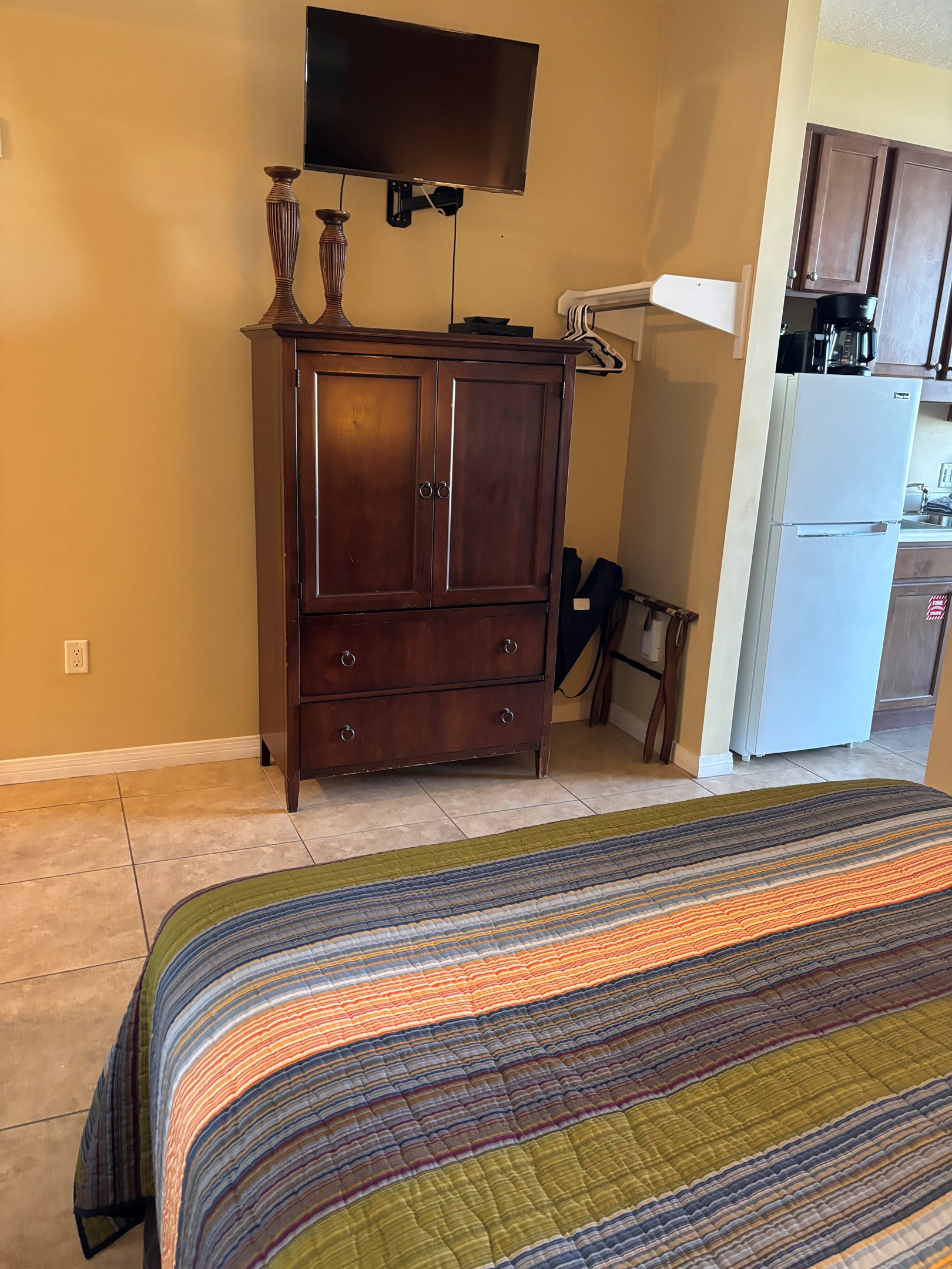 Bedroom area TV