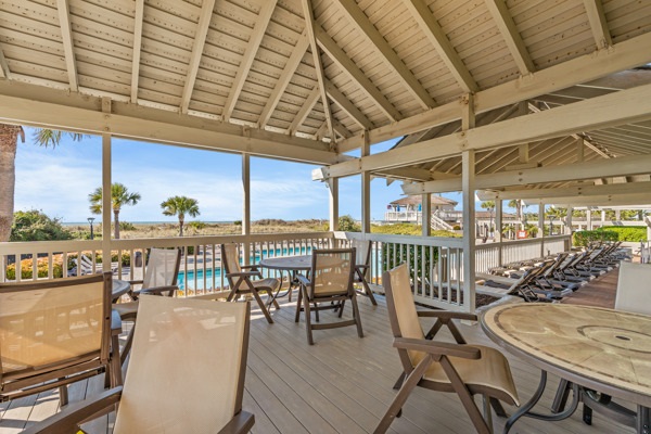 Covered Seating at the Beach Club