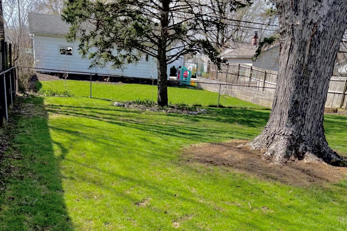 This shaded yard is perfect for kids and pets. Enjoy some time around the firepit or try your hand at the new grill station. Pre Release special discount.  