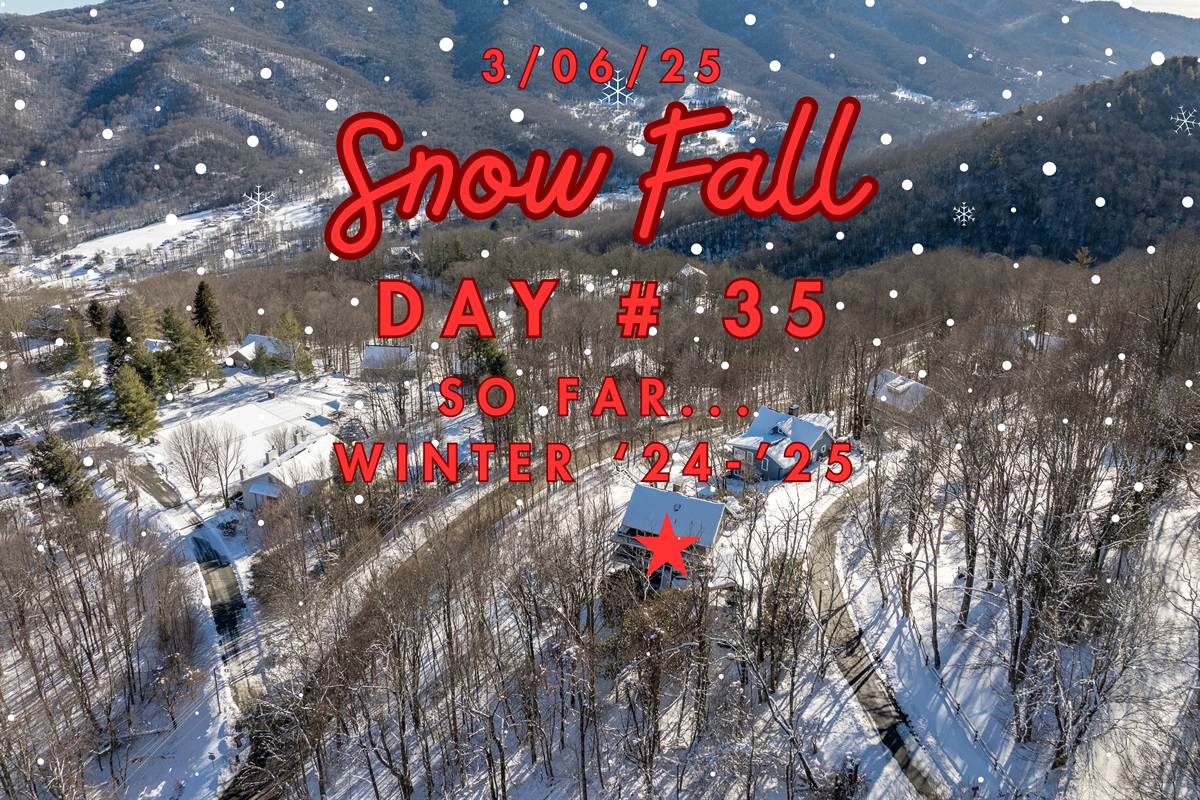 snOMG & bring more! 7D is known for its' views & its' weather - we had 35 Days of Snow Fall for the 24-25 winter season! And LOOK @ the clear roads-plowed daily in wintry weather! Thanks, 7D!