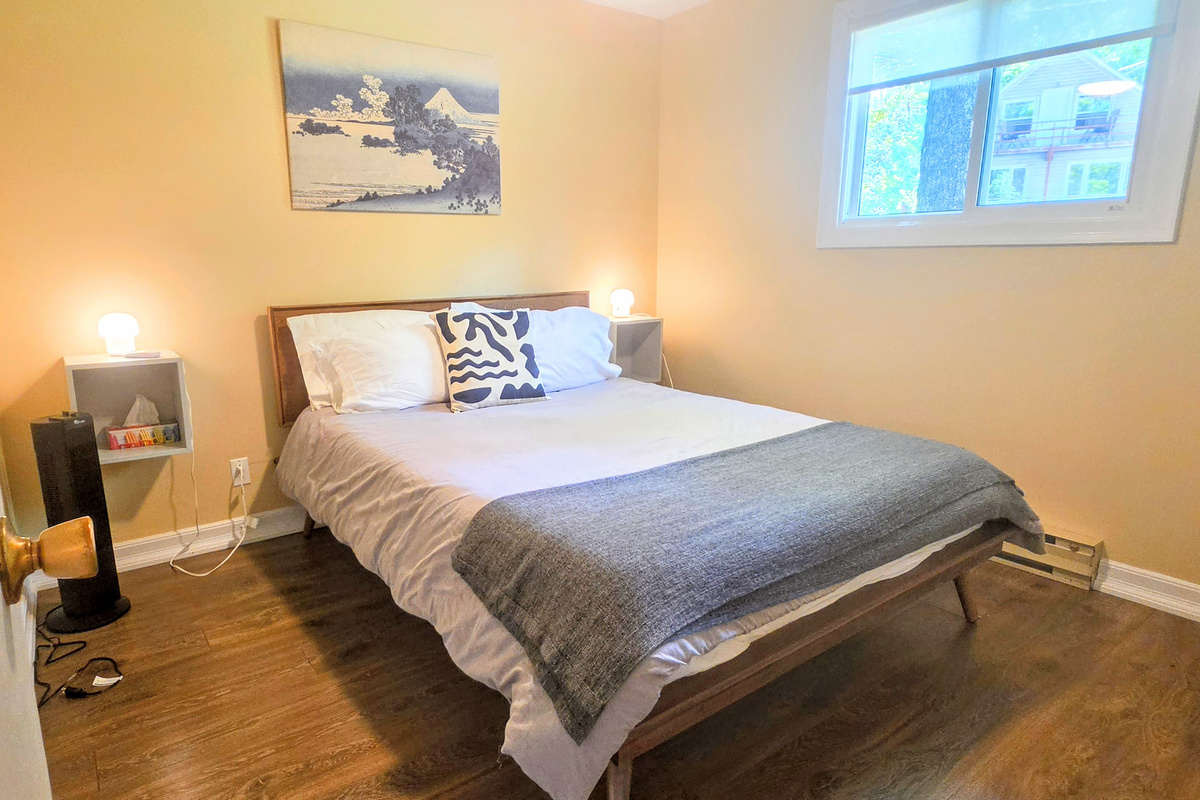 Bedroom One with double bed