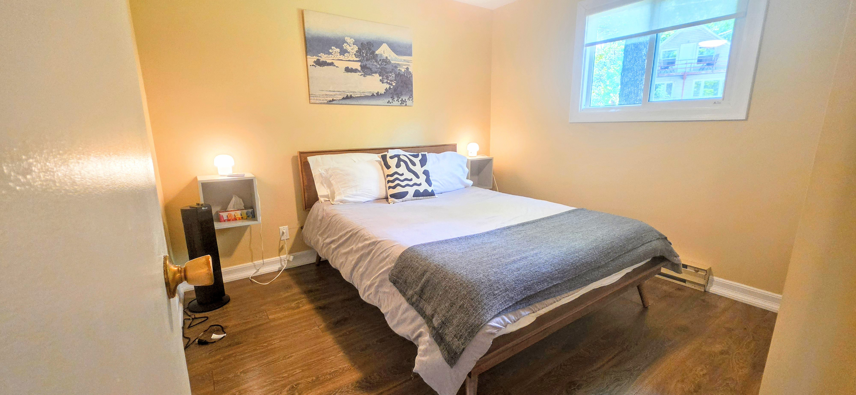 Bedroom One with double bed