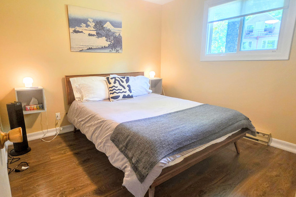 Bedroom One with double bed