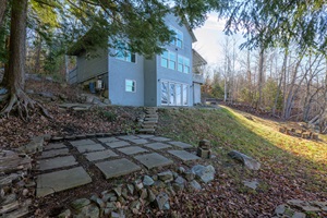 Entire view from the side of the property and the porch