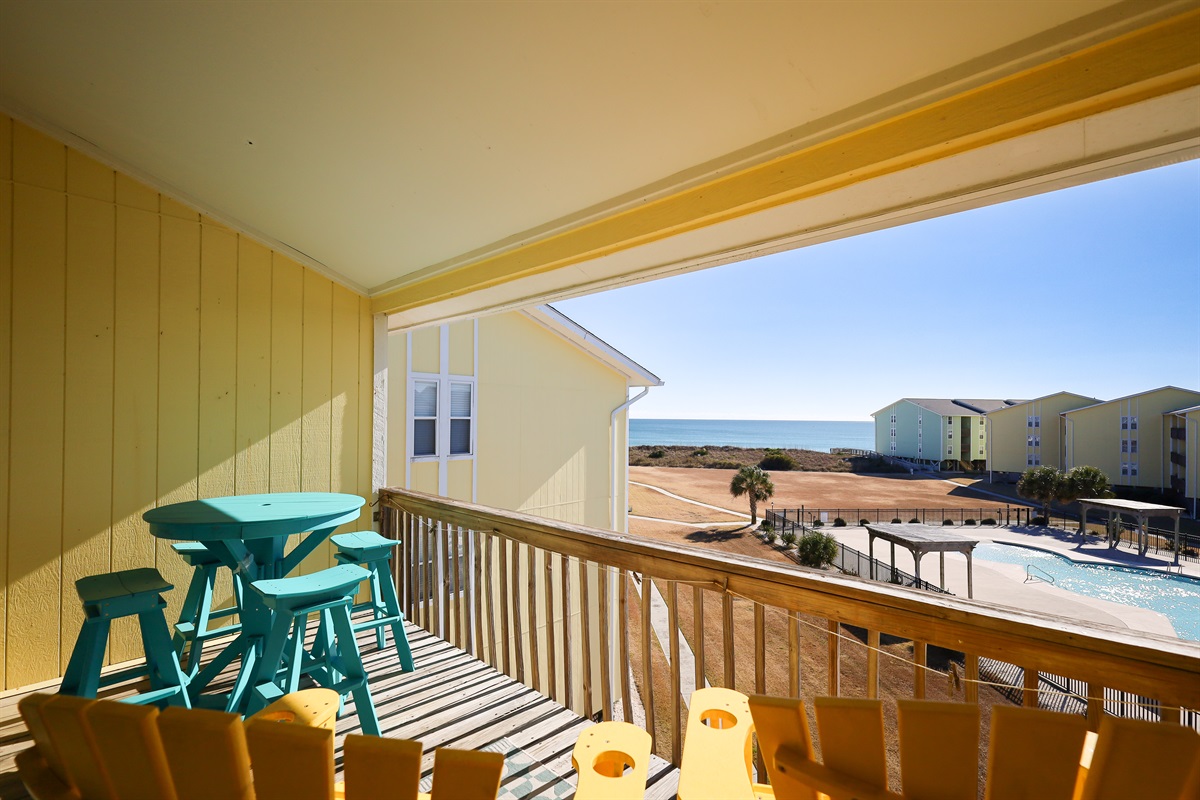 Unwind on the balcony and take in the views!