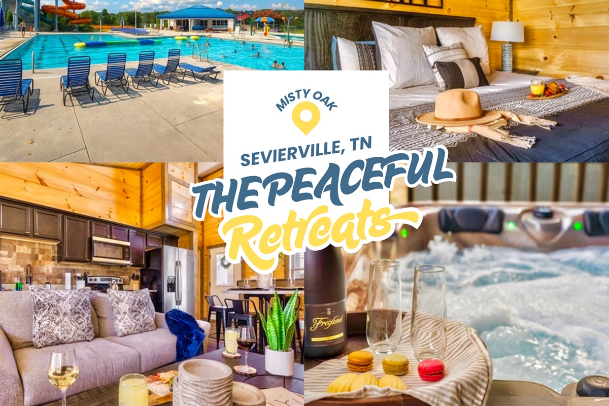 Wake up to birdsong and a fresh mountain breeze, then spend your day between sparkling resort pool which is 5 miles away, cozy cabin comforts, warm wood interiors, and evenings soaking in a private hot tub under the stars.