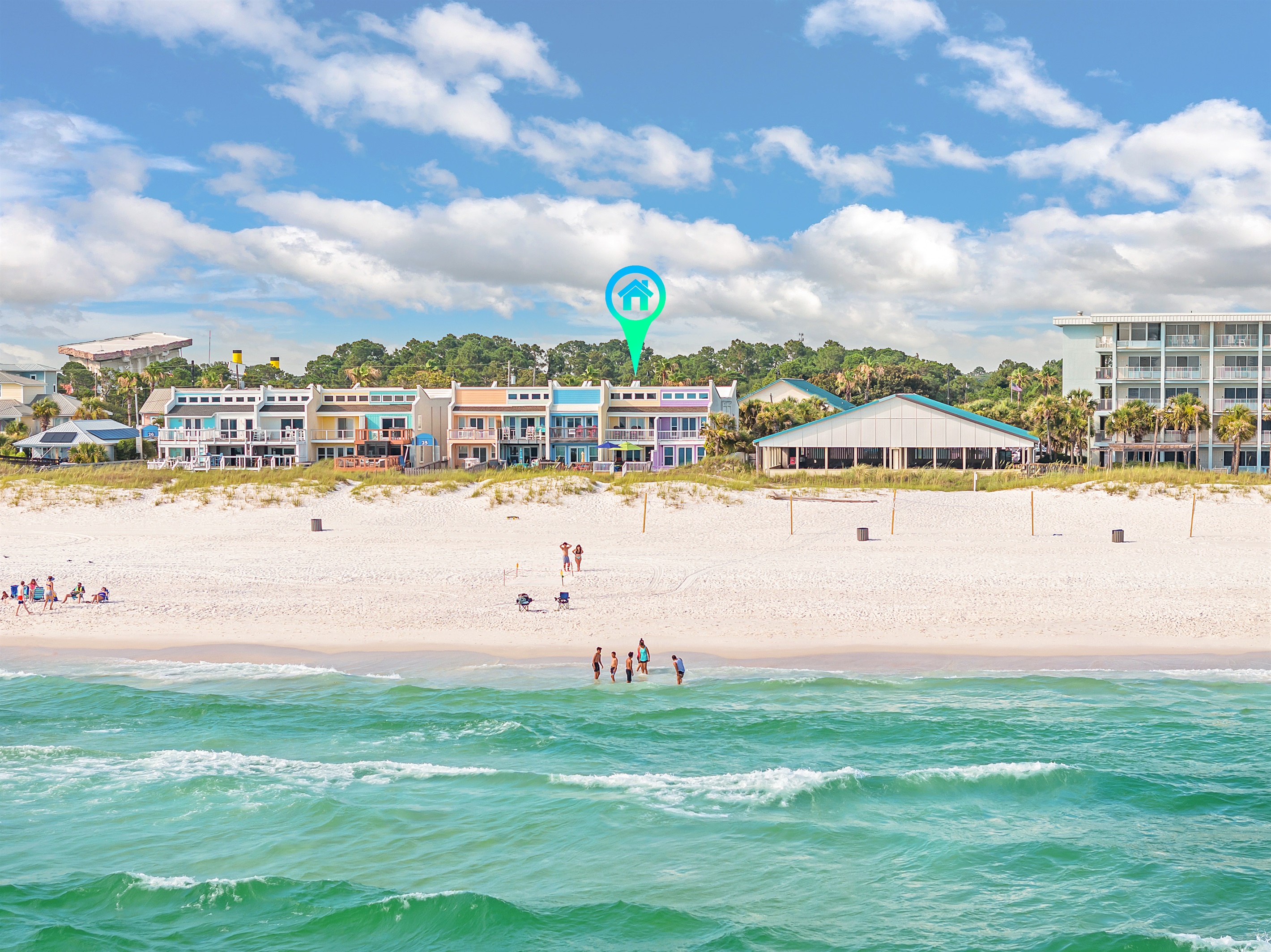 Stay at this prime beachfront property with direct access to the ocean. Enjoy the beautiful sandy beaches just steps away.