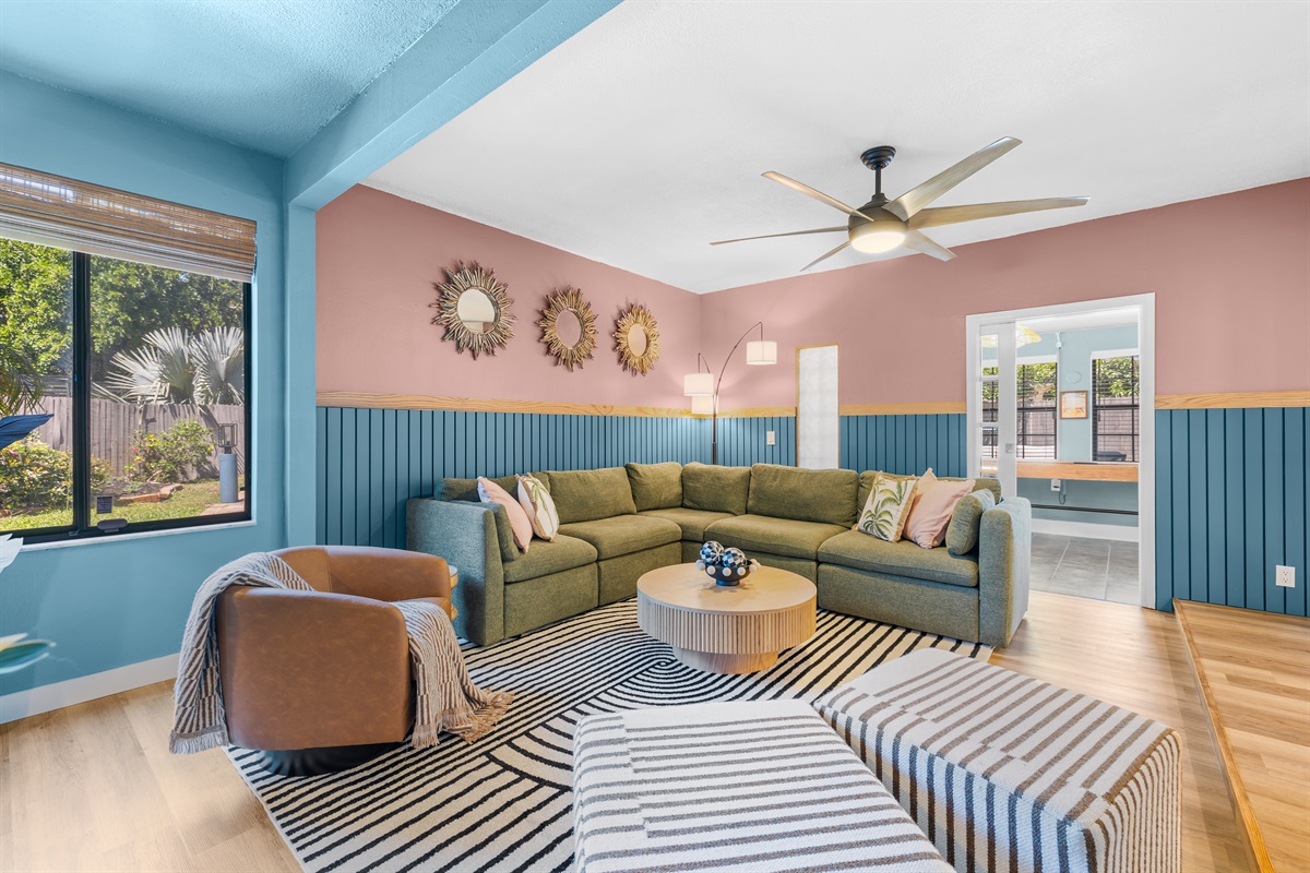 Plenty of space to gather in the living room