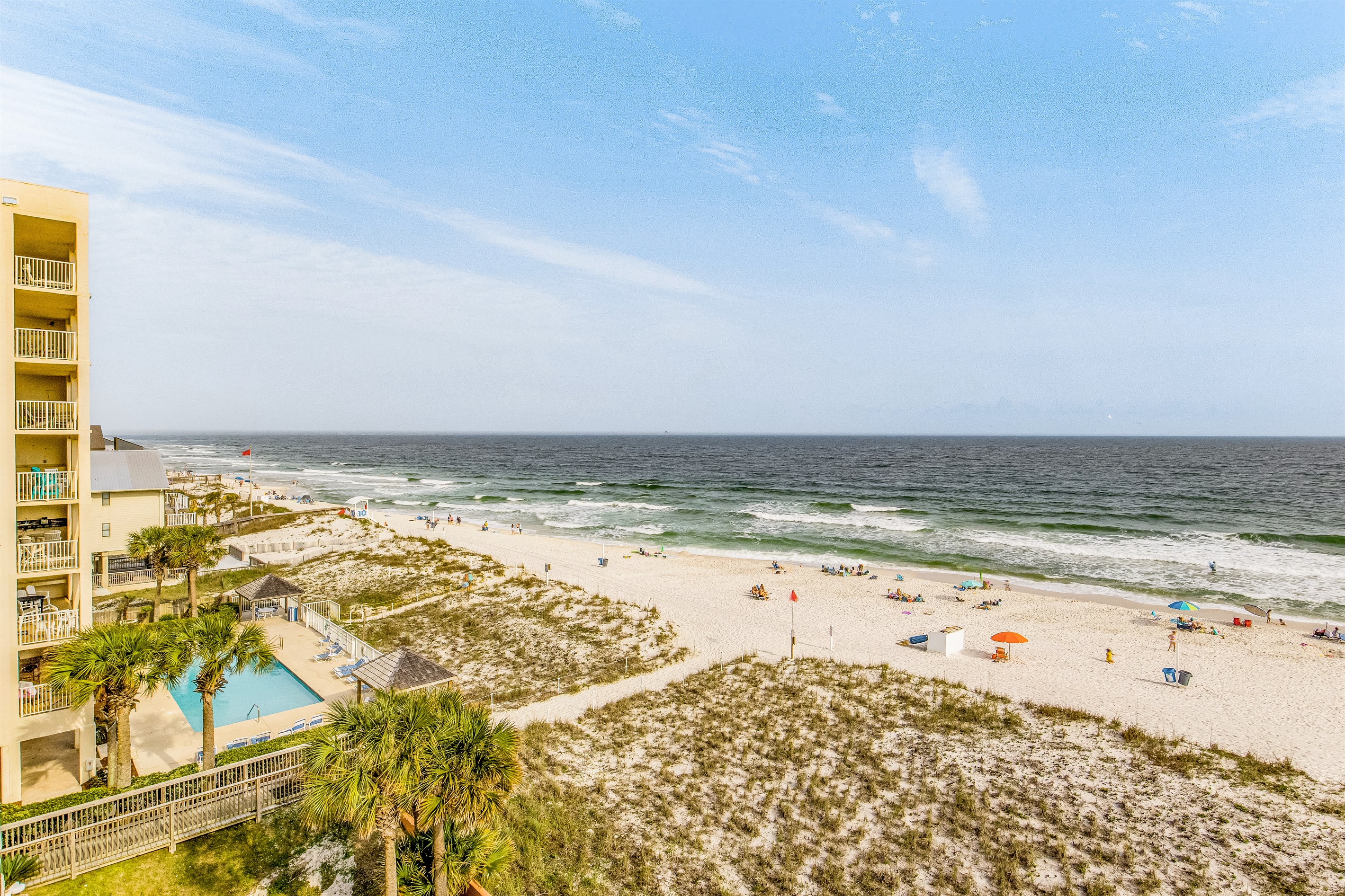 Balcony View of Beach - East