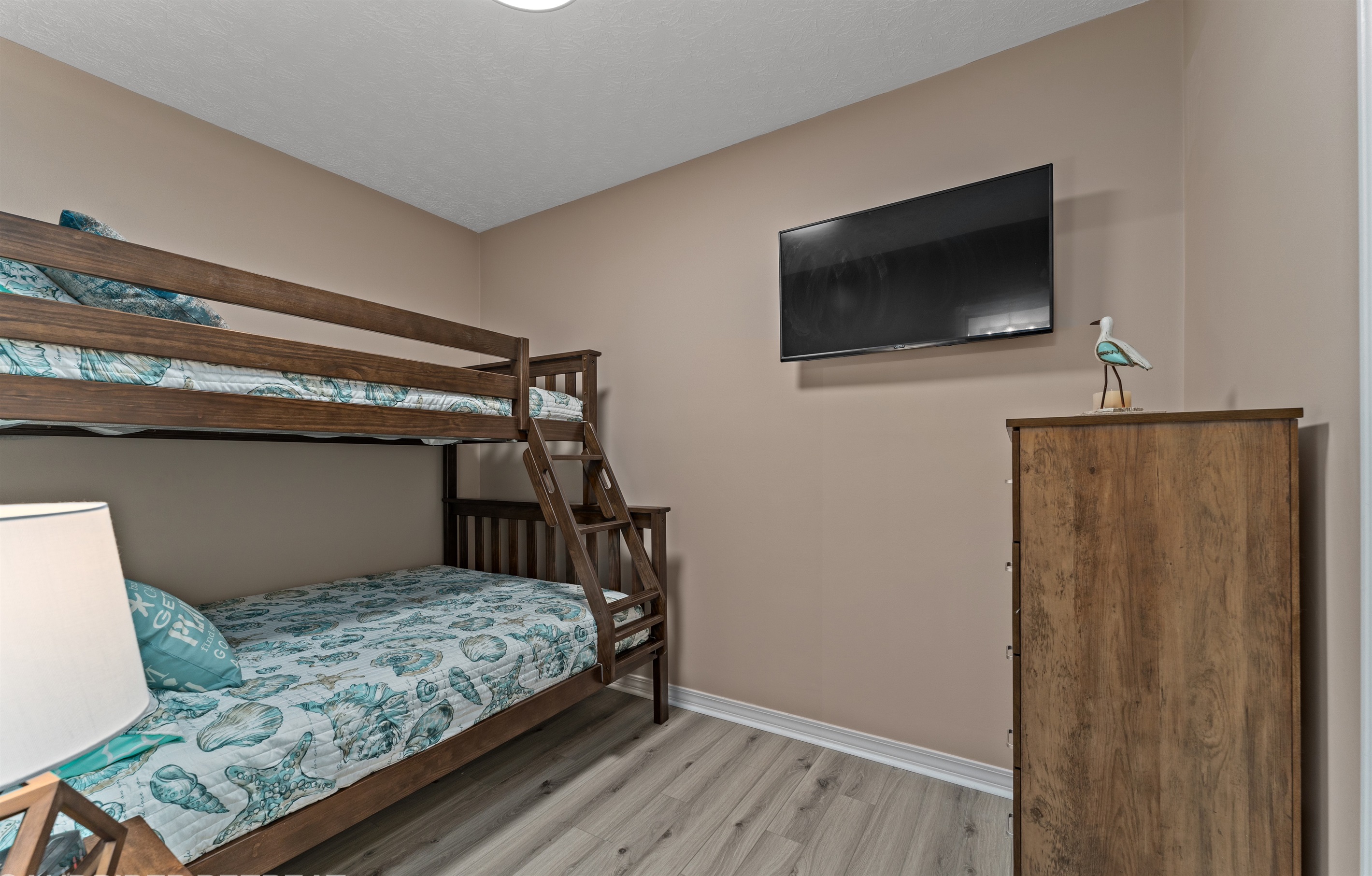bunk bed room with TV