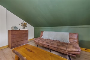 Drawer and leather couch