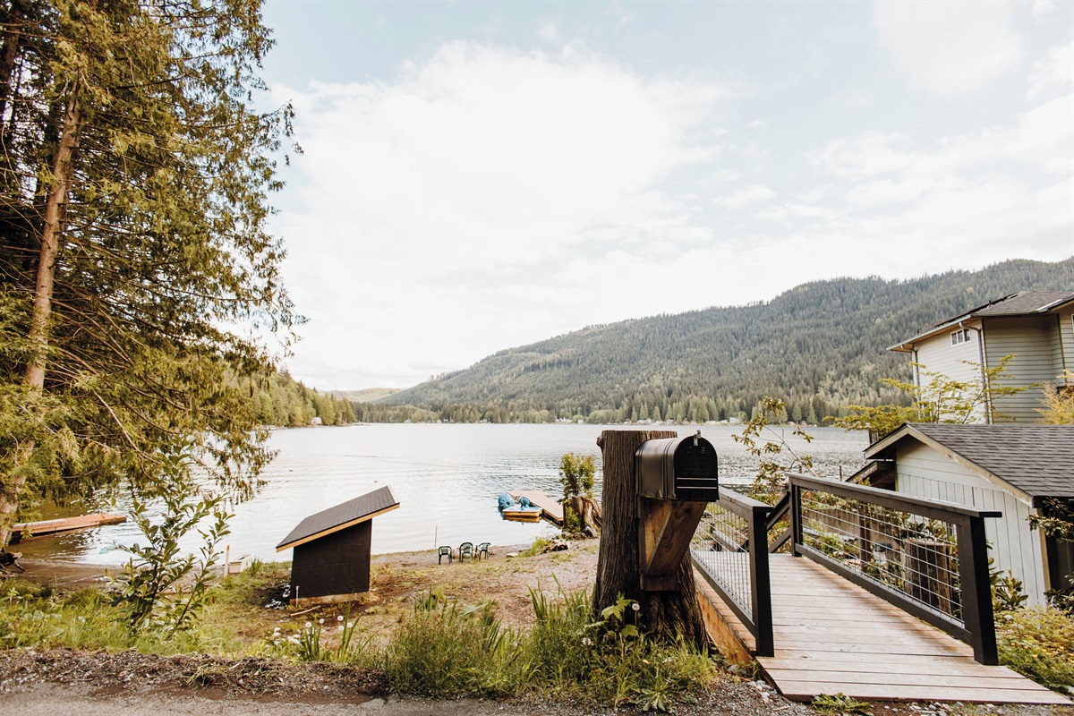 Beach area, viewed from the road.
