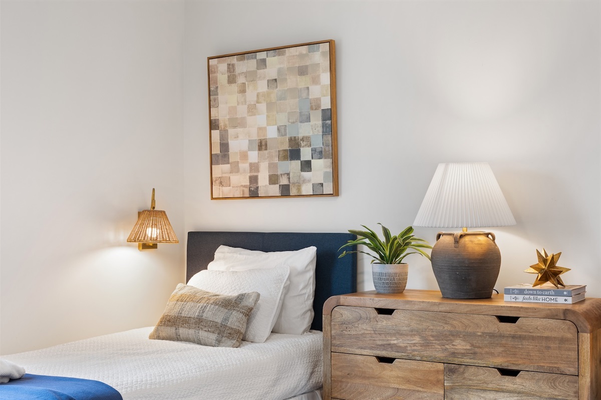 Twin Bedroom | 211C Oceanside Villas | Isle of Palms SC | IOP Escapes