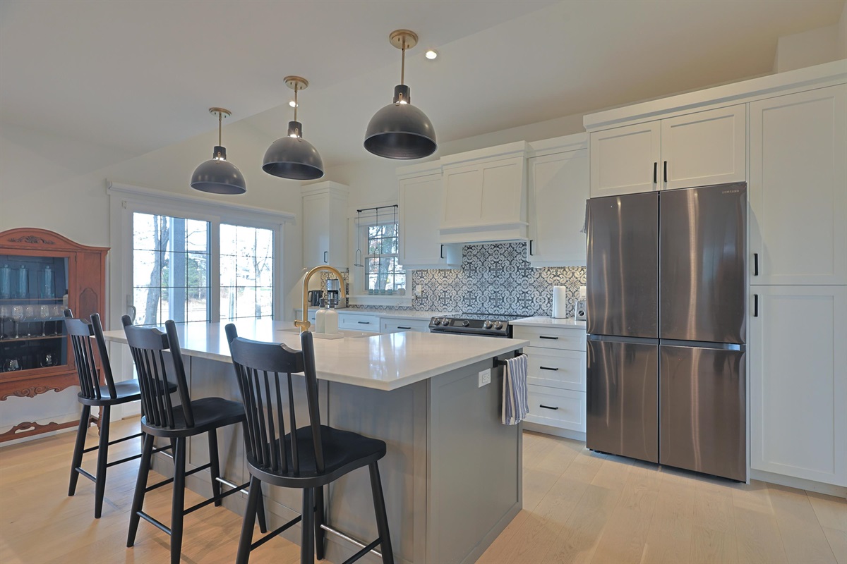 * &ldquo;Gather, relax, and unwind in this beautifully designed open-concept kitchen and dining space overlooking Lake Huron.&rdquo;
