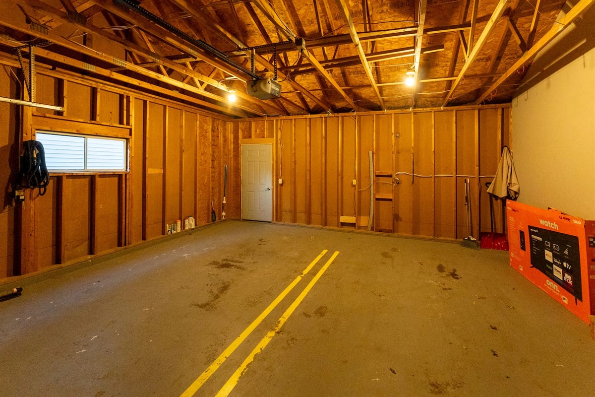 Double stall garage for tenants to park! 