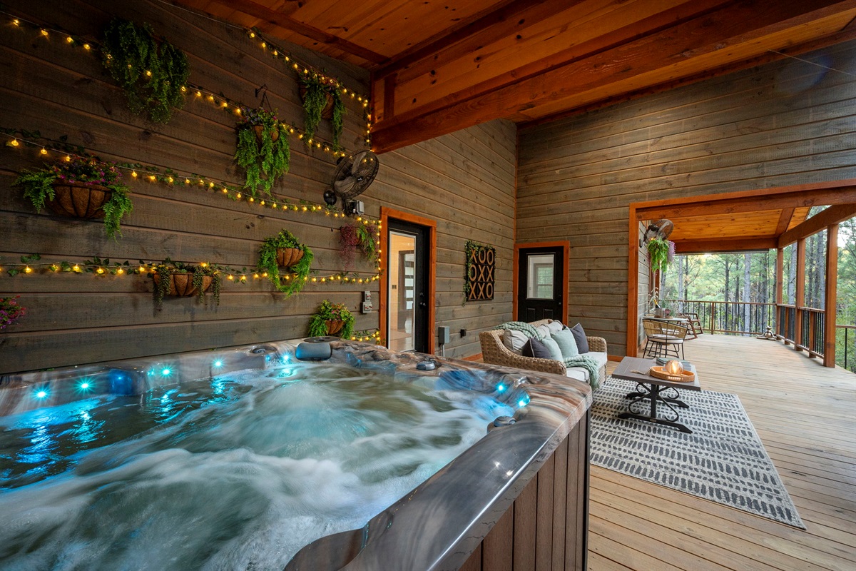 ✨ Bubbles, lights, and mountain air perfection