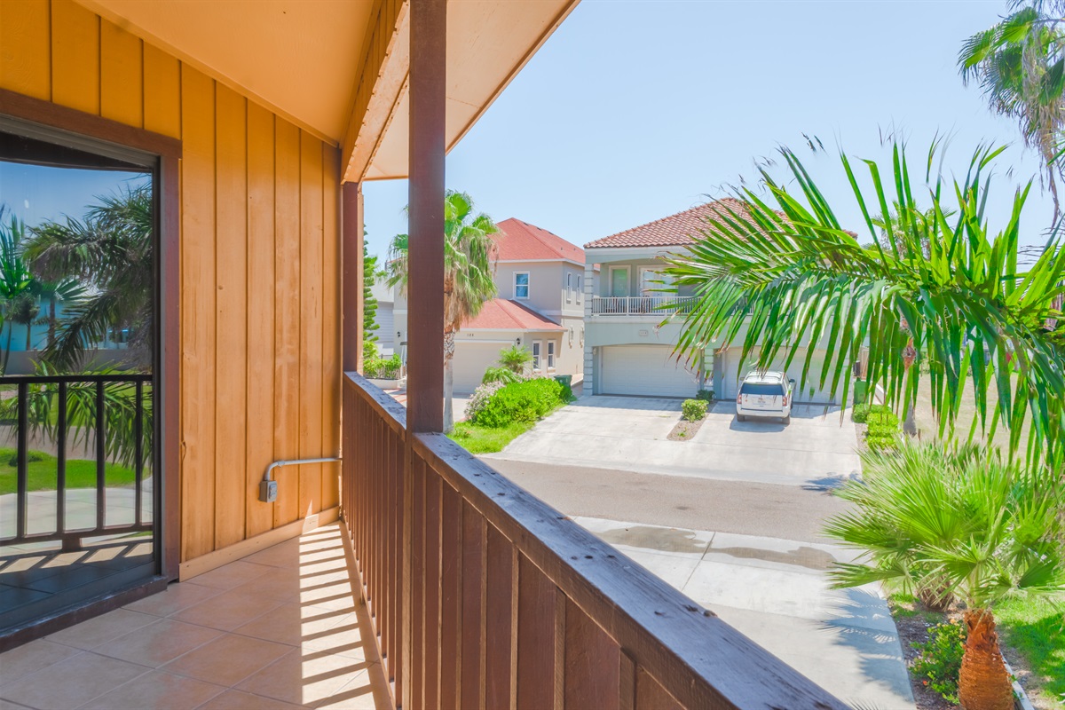 Master Bedroom Balcony facing the street