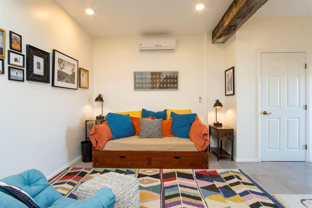 Downstairs Couch & bed