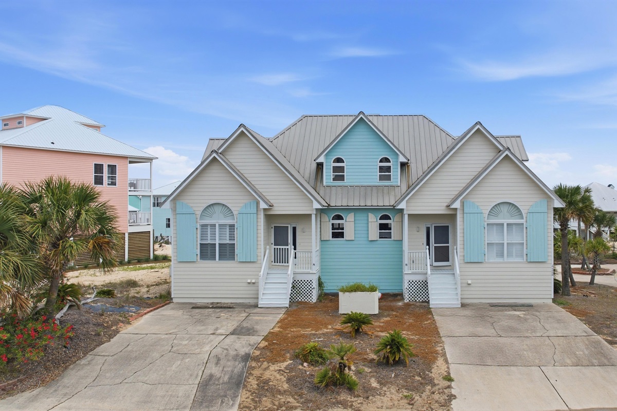 The front of the duplex. This listing is for one side. Both sides are available