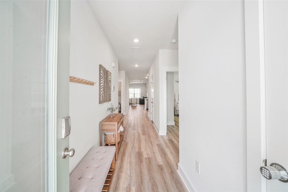 Light-filled entrance perfect for settling in and getting comfortable