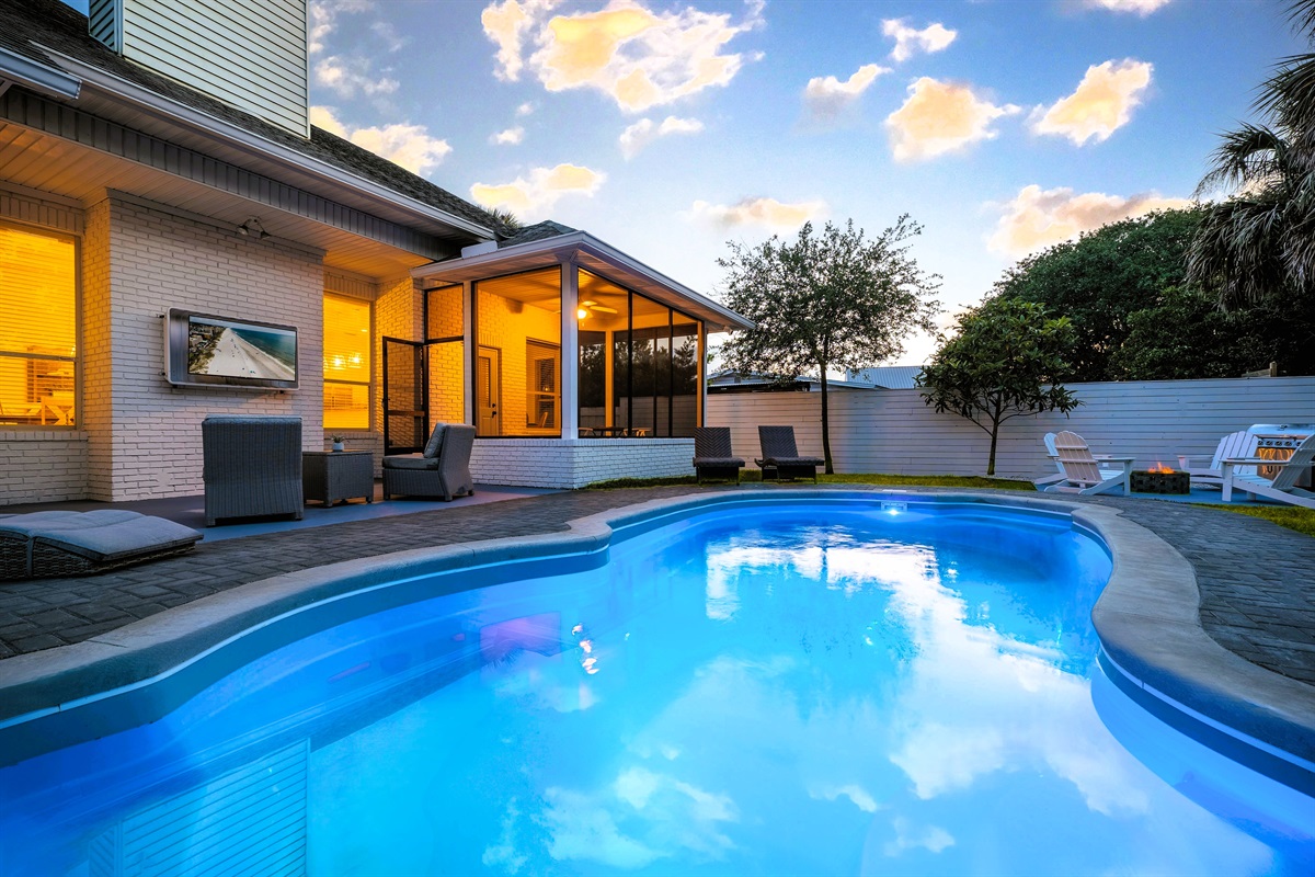 Spend your evenings watching your favorite team from the pool