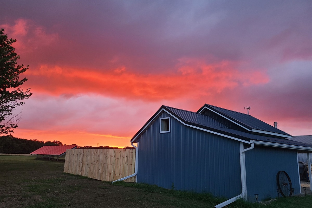 You can see all of the different colors the sky offers