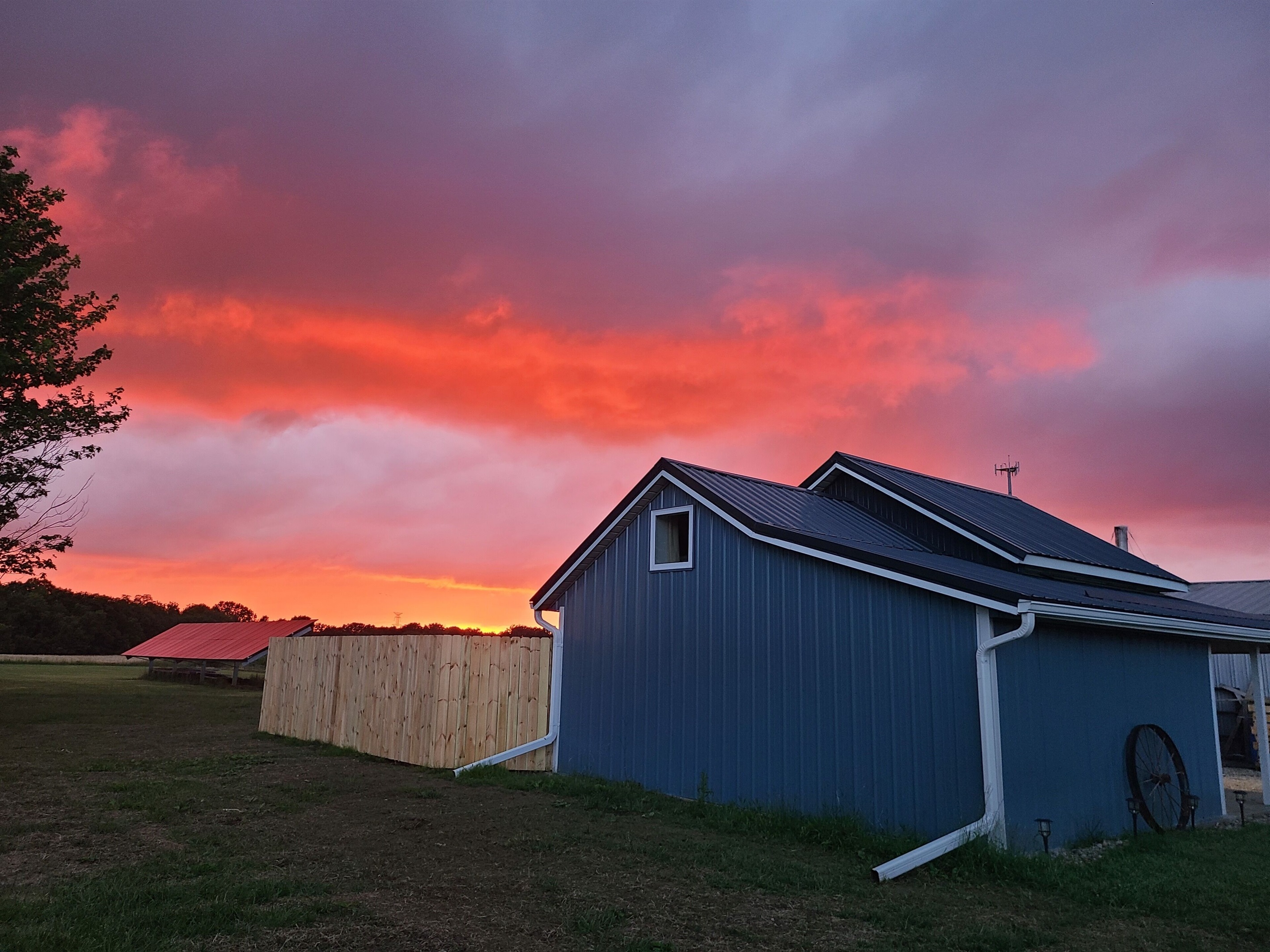 You can see all of the different colors the sky offers