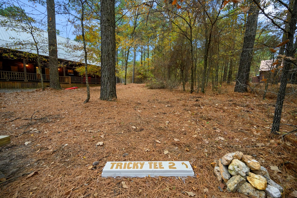 &ldquo;Tricky Tee&rdquo; &mdash; your own little challenge course 😂⛳