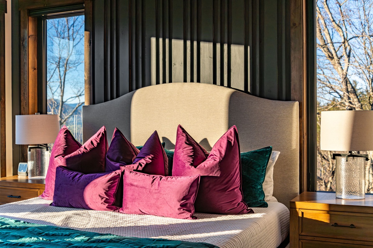 A bedroom that feels like a retreat of its own.