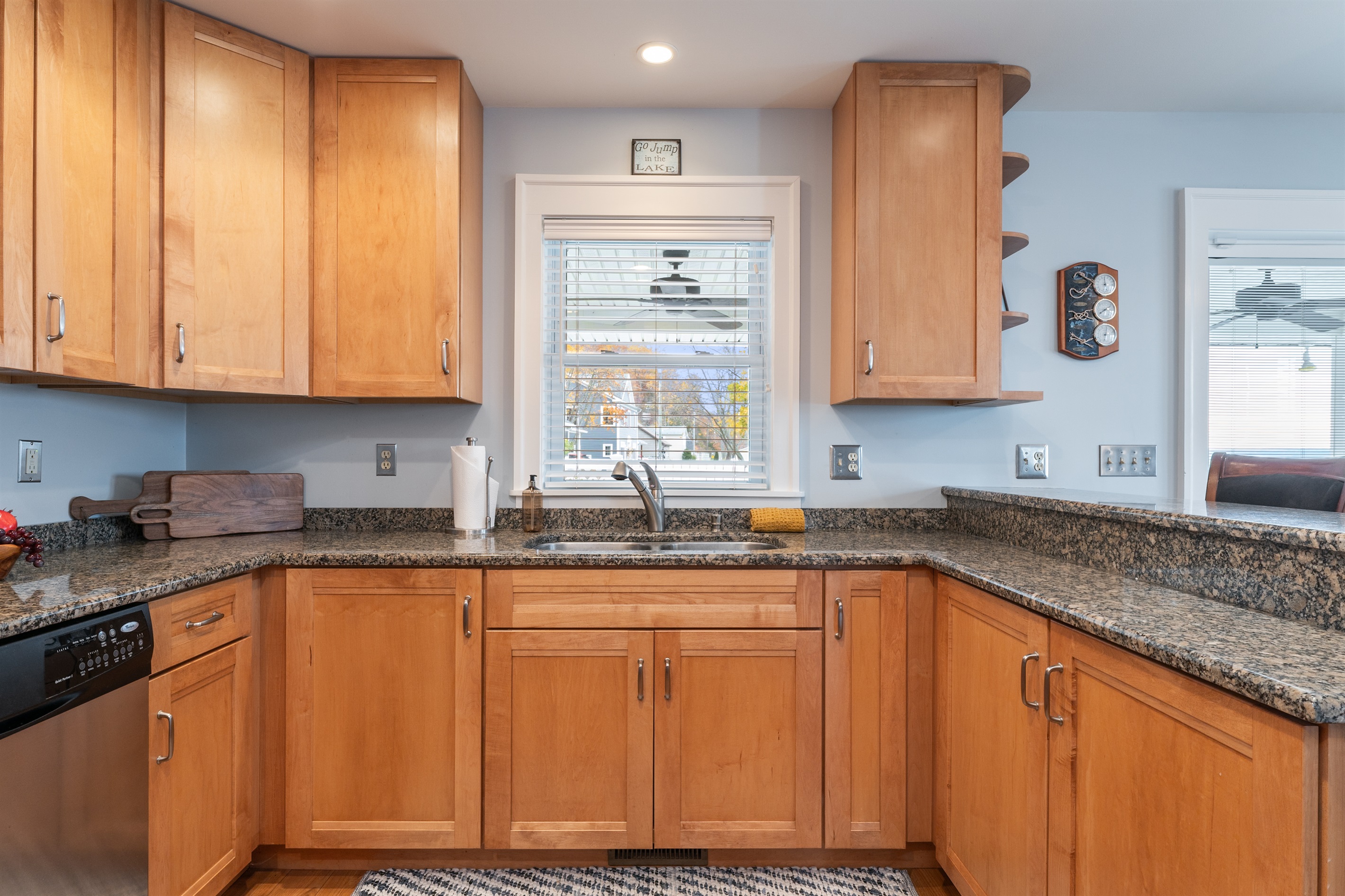 Stocked kitchen for prepping meals