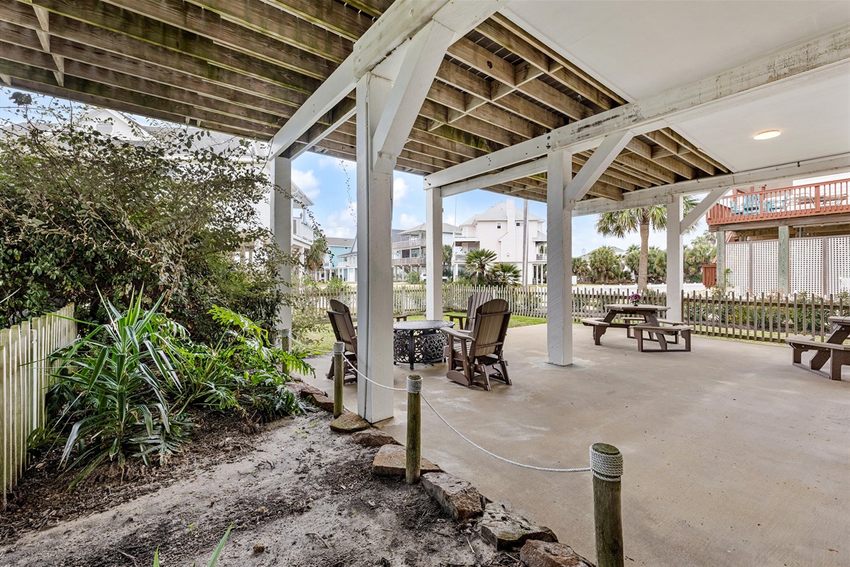 “Sunset vibes on spacious decks.”