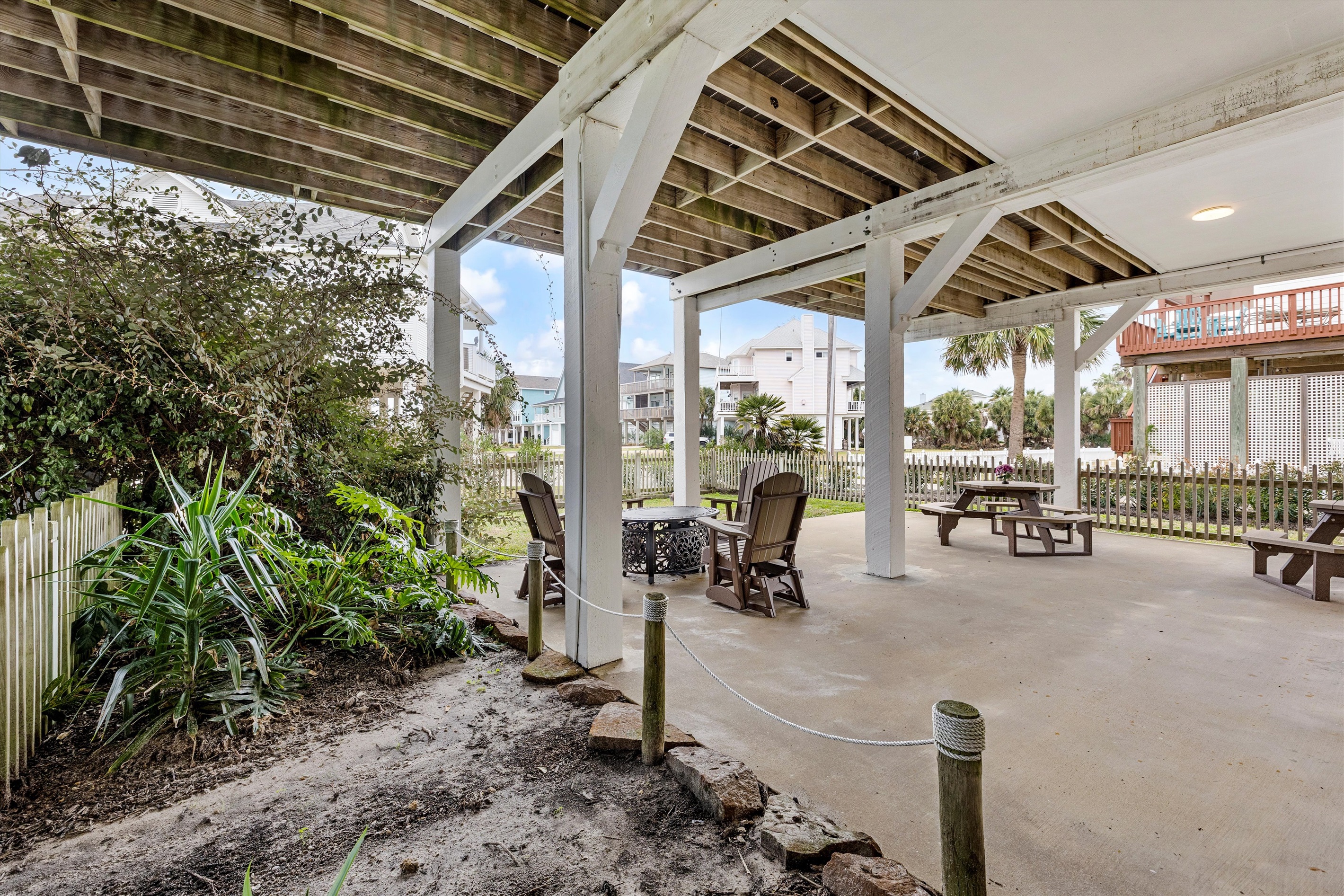 “Sunset vibes on spacious decks.”