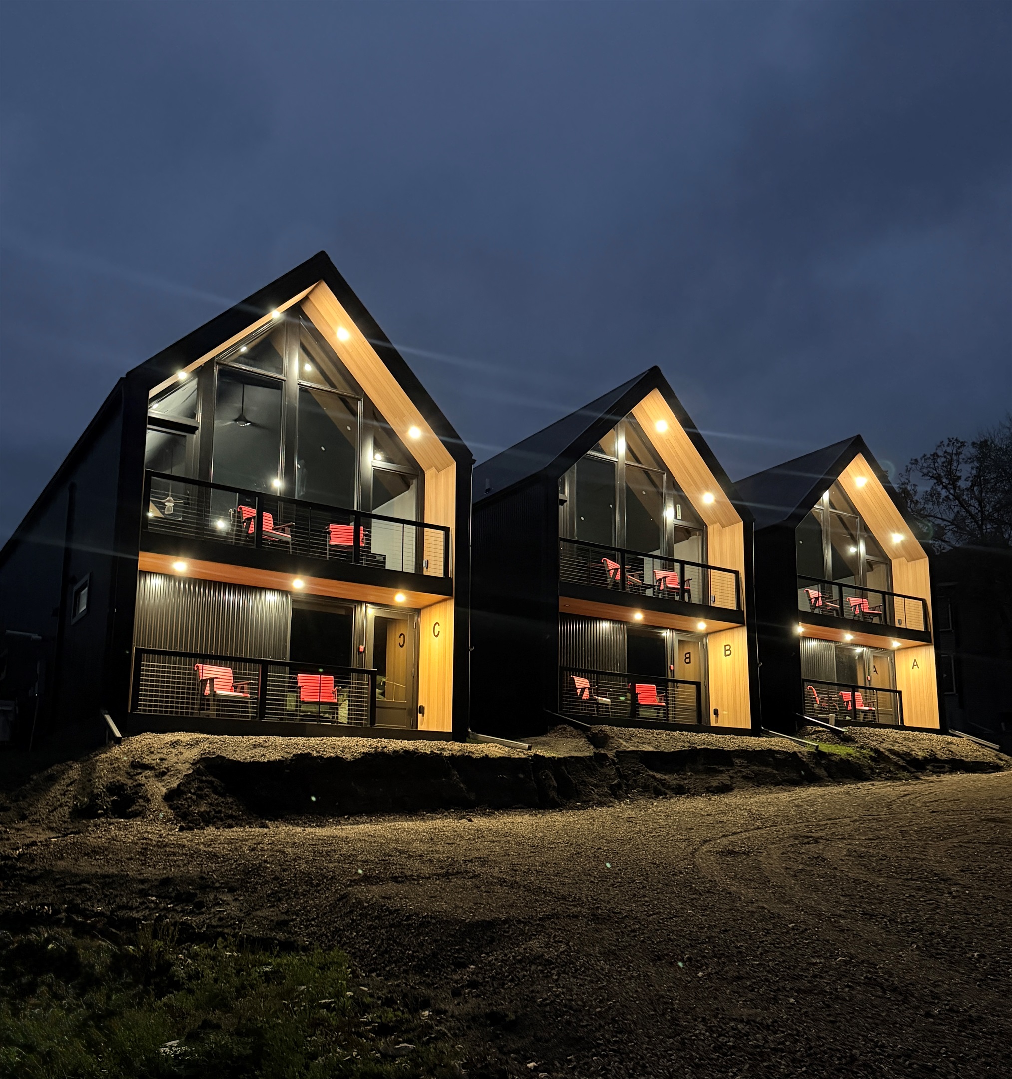 Parking Side of Cabins