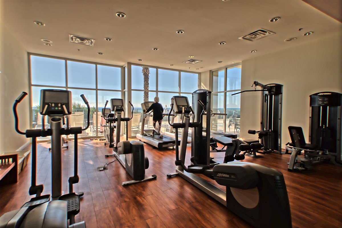 Fitness Center facing Pool Area