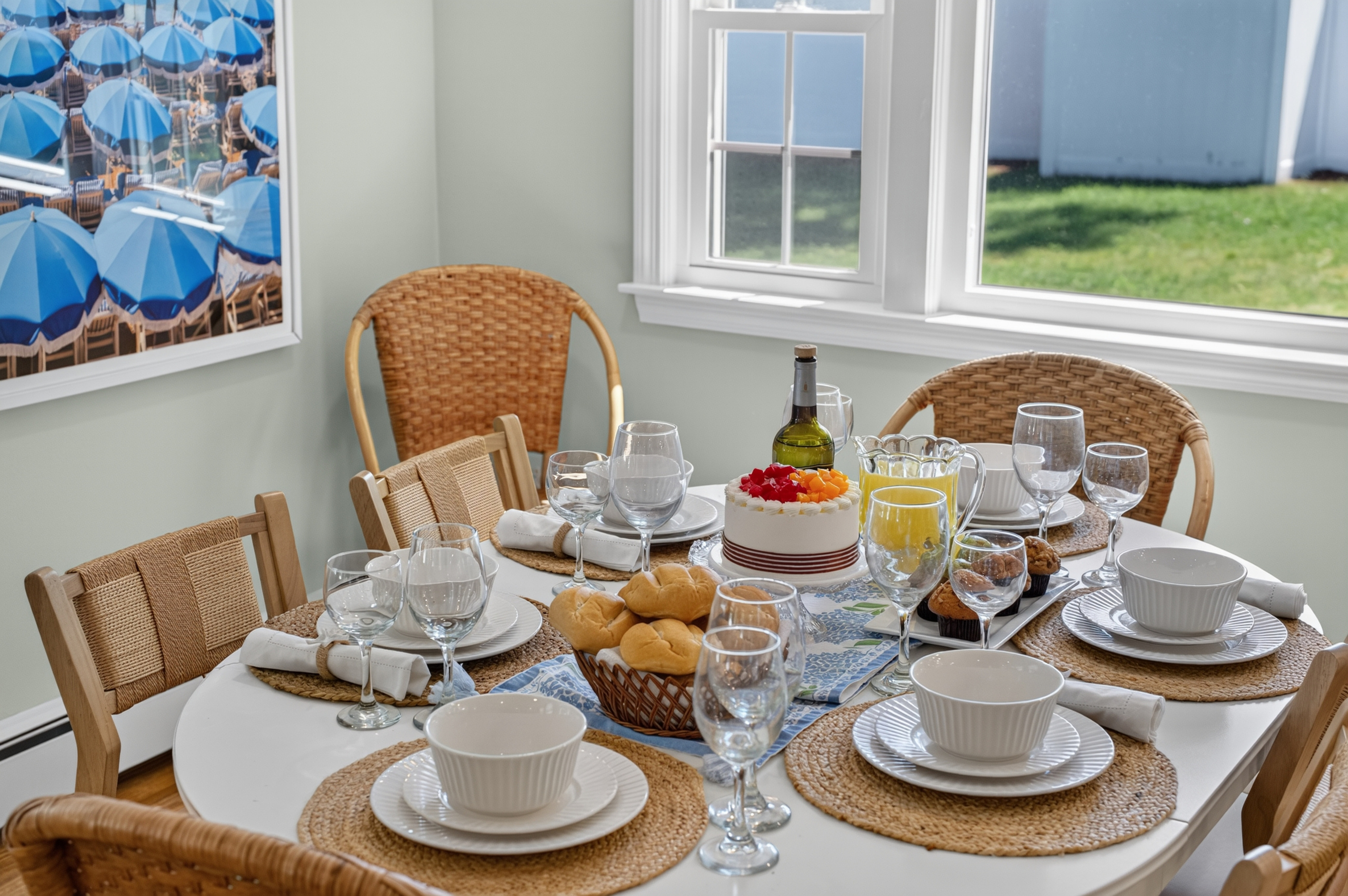 Cozy breakfast nook filled with natural light for leisurely mornings.