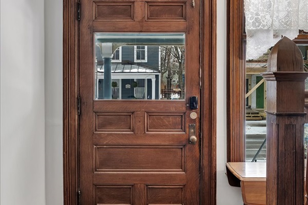 Massive 4' Wide Front Door from Foyer