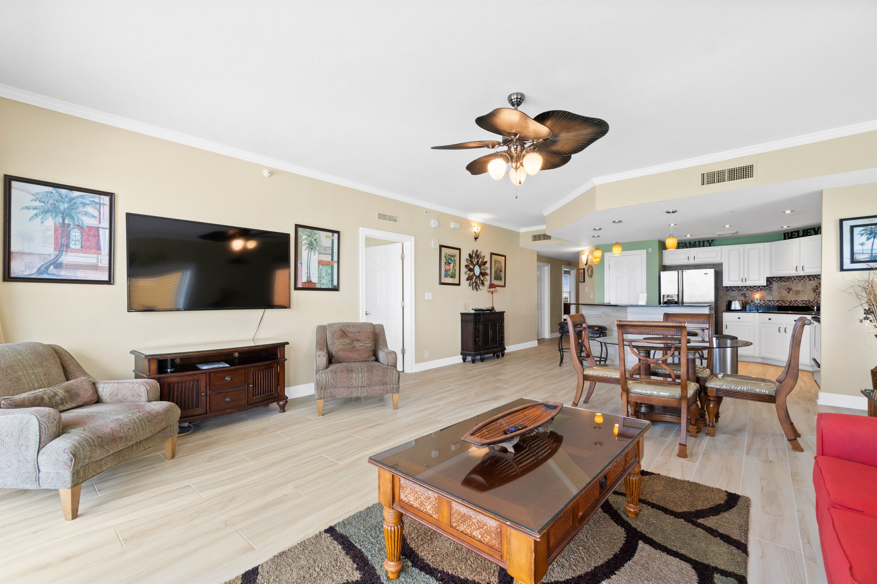 Lots of seating in the living room