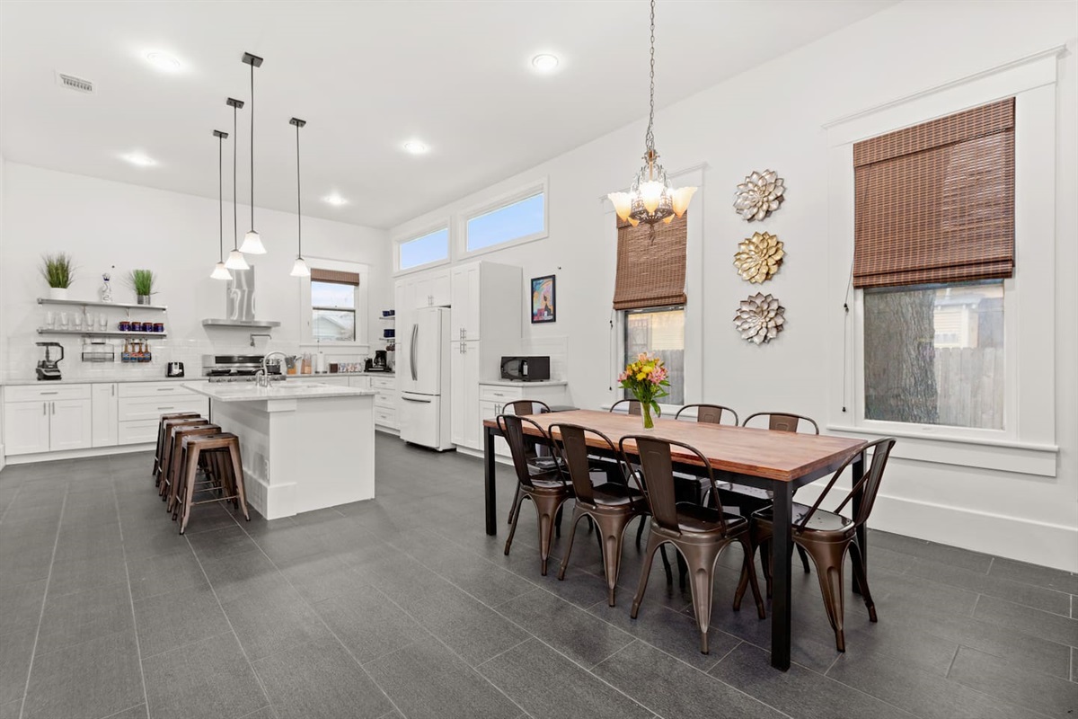 Indulge in the heart of our home where chic meets comfort, perfect for crafting meals or making memories.