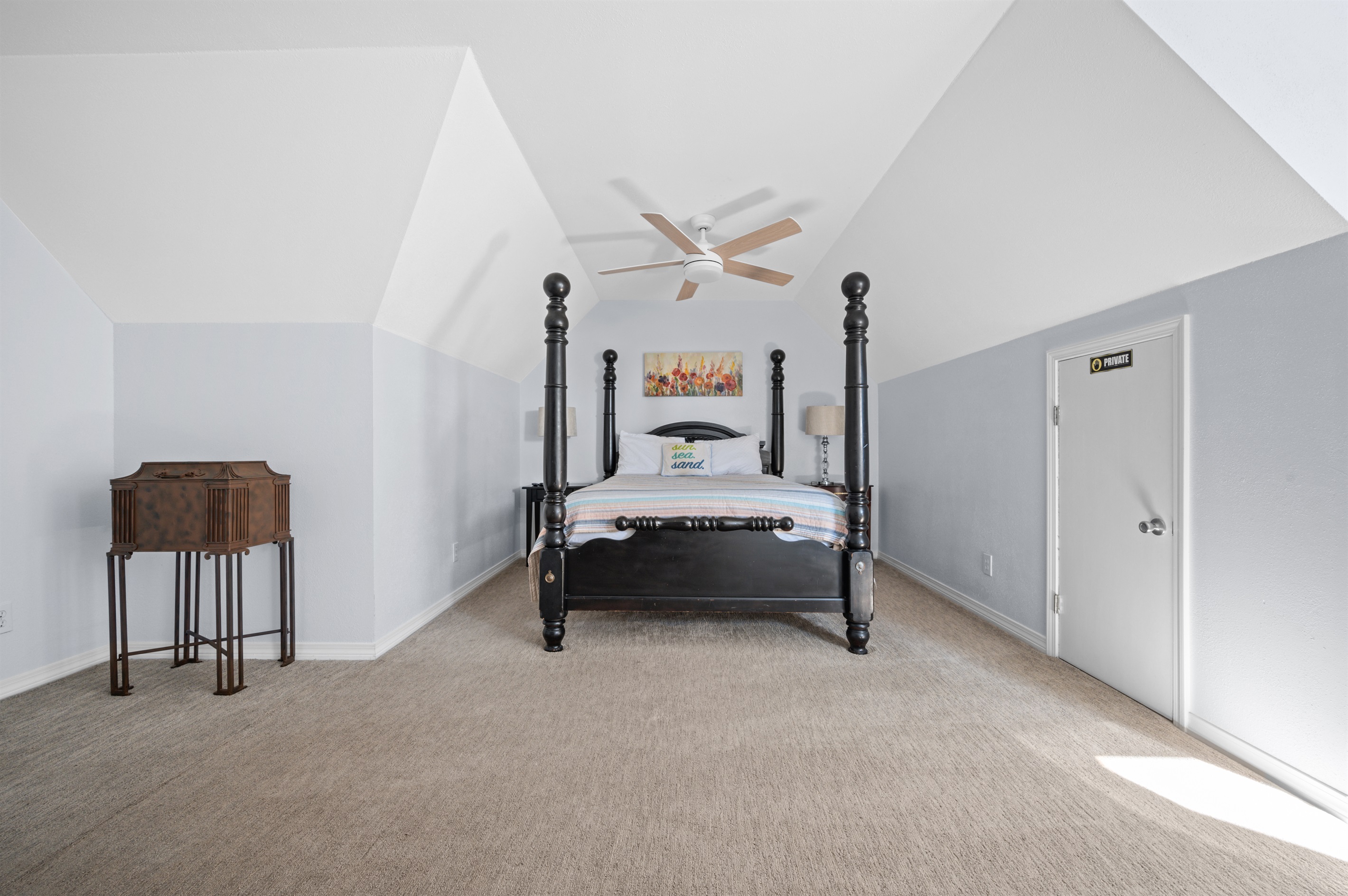 Upstairs Primary-king sized bed