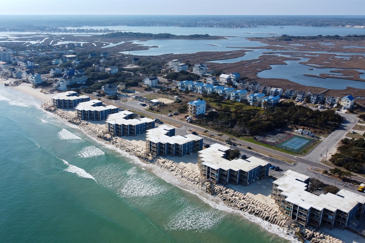 North Topsail Beach aerial view