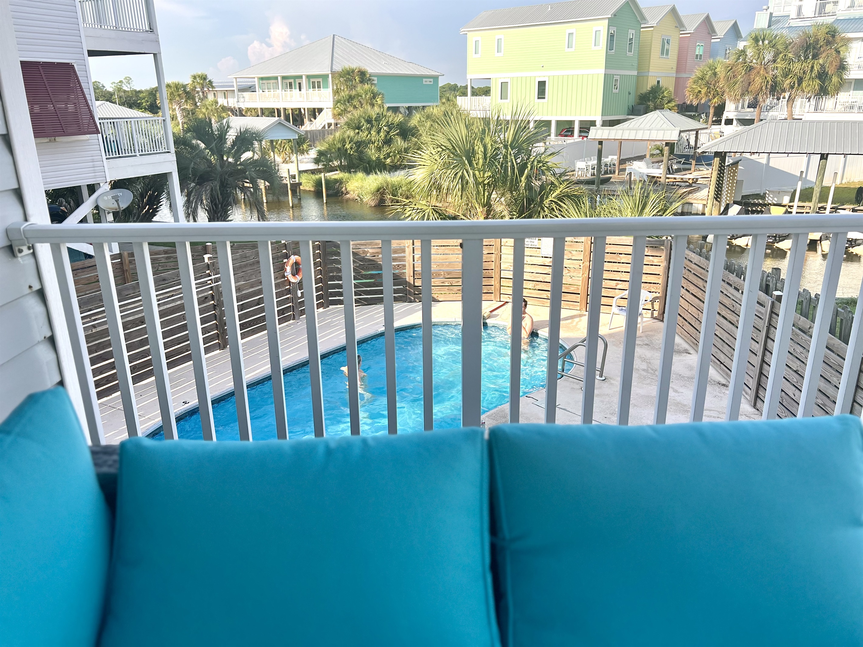 pool from deck