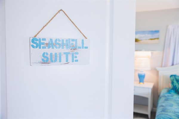 Seashell suite Master Bedroom!