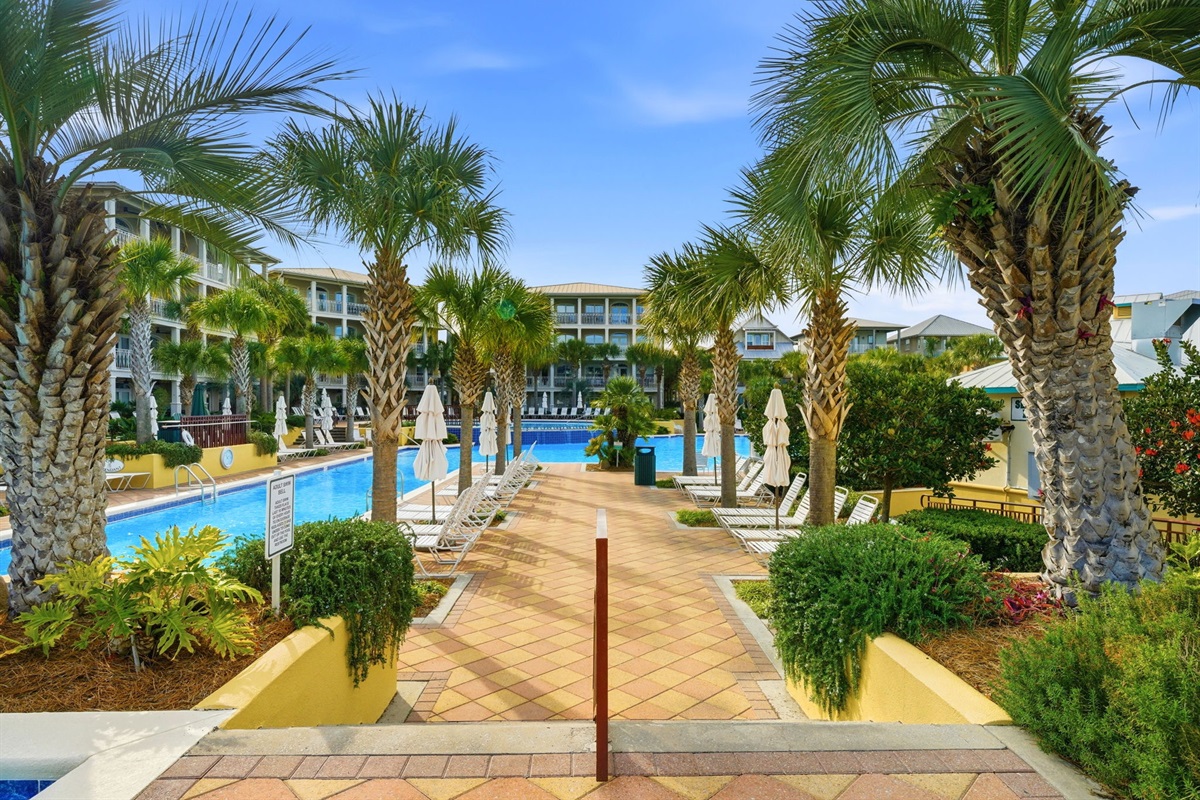 Your resort-style retreat awaits at the Seacrest Beach community pool.
